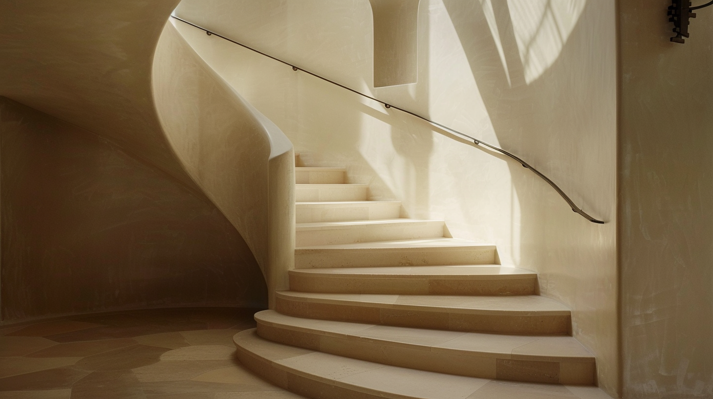 Central staircase
